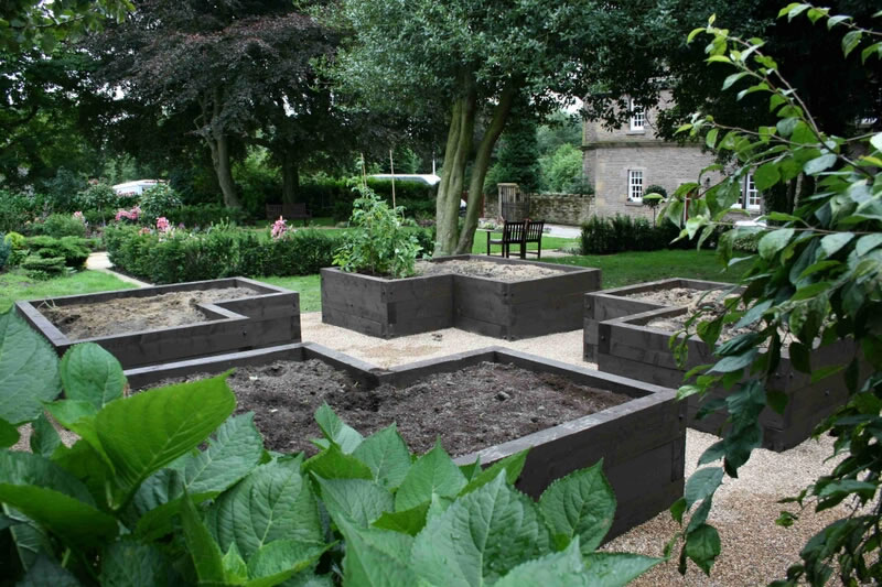 accessable vegetable garden created at Lostock Hall